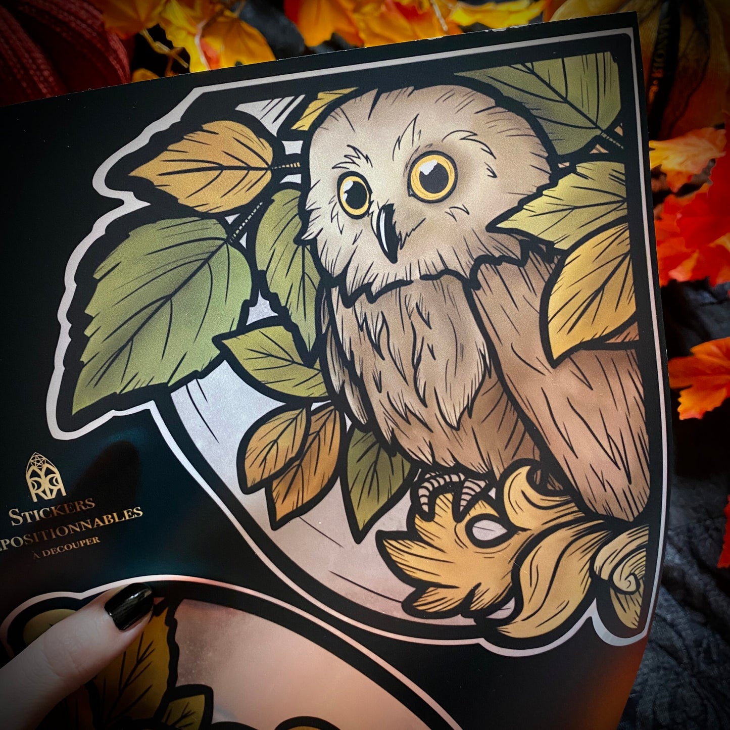 Dans la Forêt. Stickers repositionnables. A4 à découper.