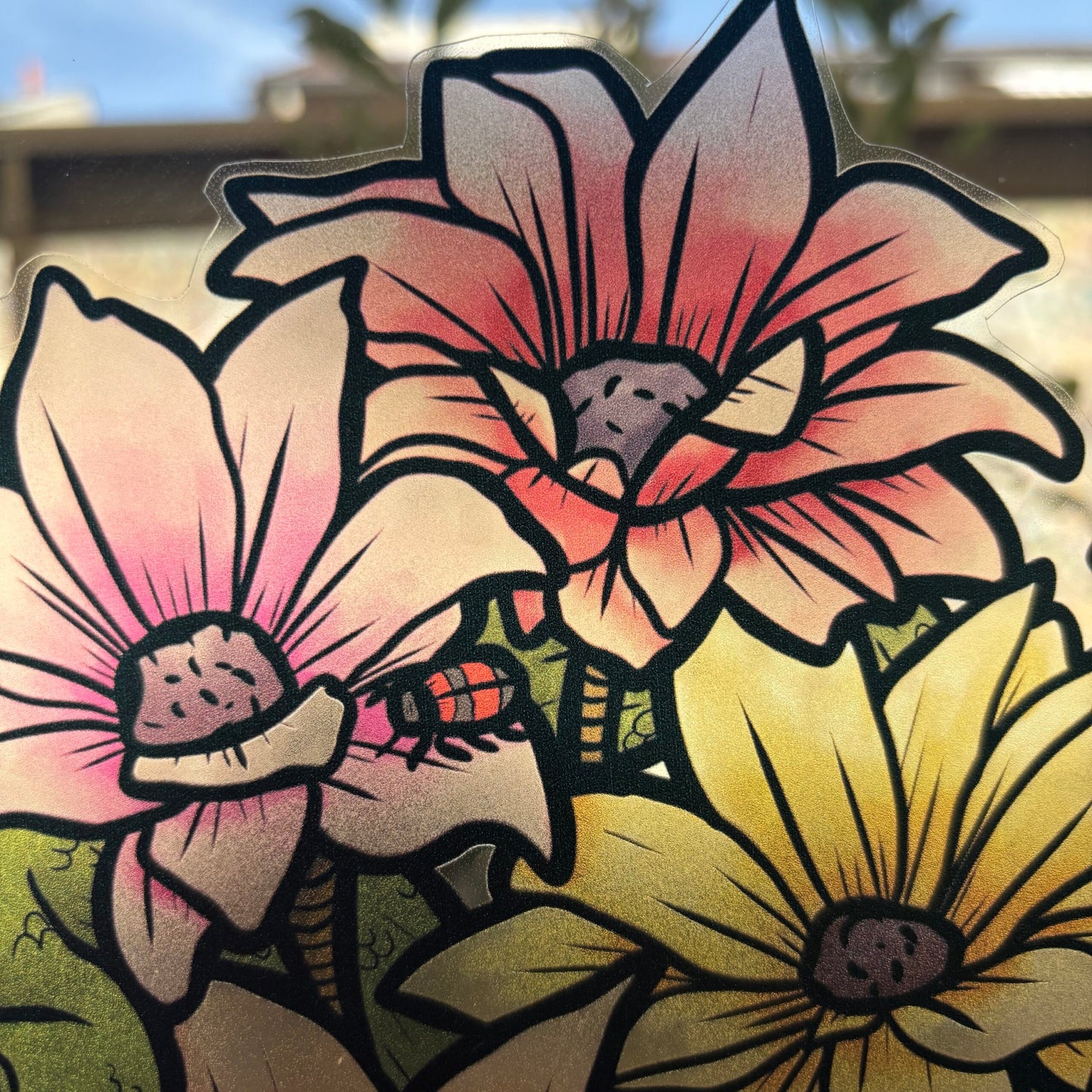 Venin Florale. Stickers repositionnables. A4 à découper.