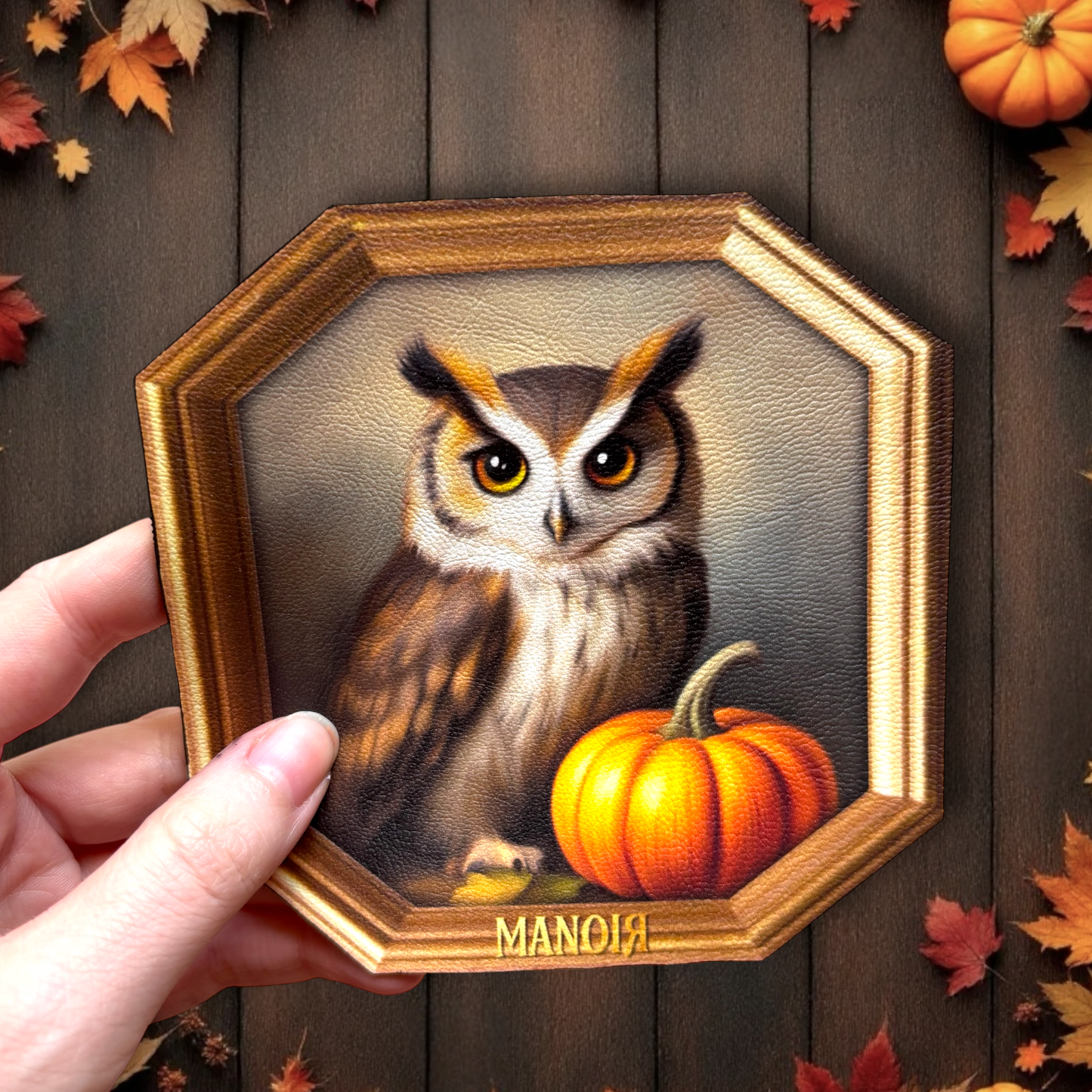 Sous Tasse. L’Oracle du Crépuscule. Illustration hibou.