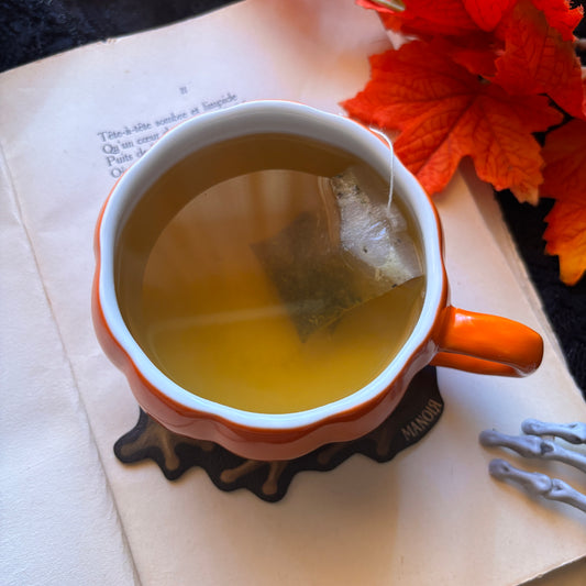 Sous Tasse Crapaud Champignon en simili cuir illustré