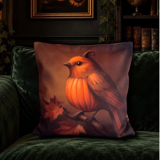 Cucurbitacé volant. Housse de coussin en velours 45x45