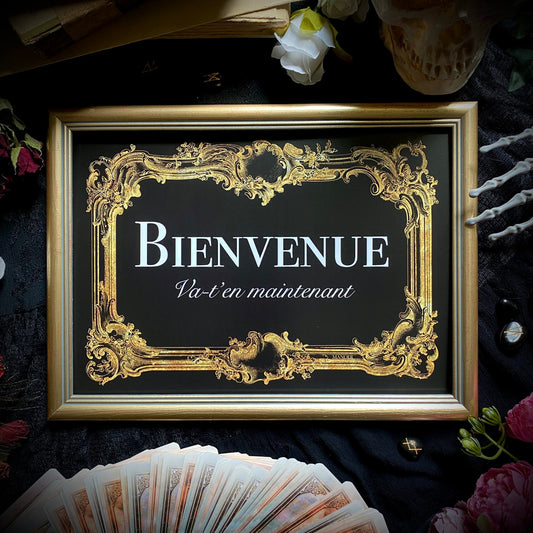 Bienvenue. Impression A4.