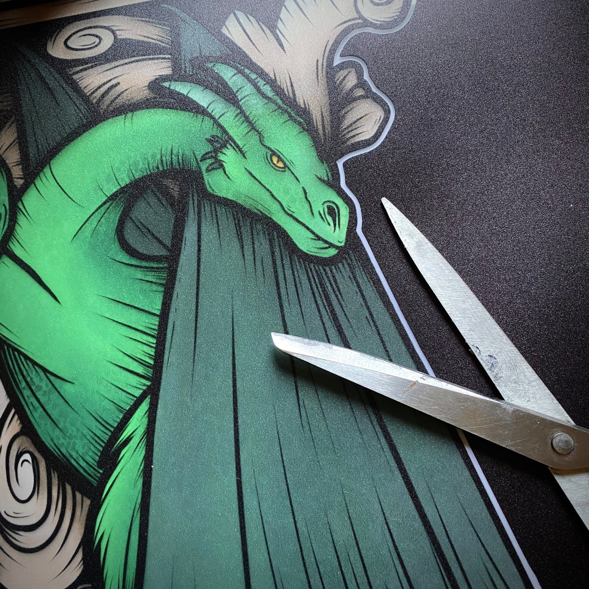 La Dragonne. Stickers repositionnables. A4 à découper