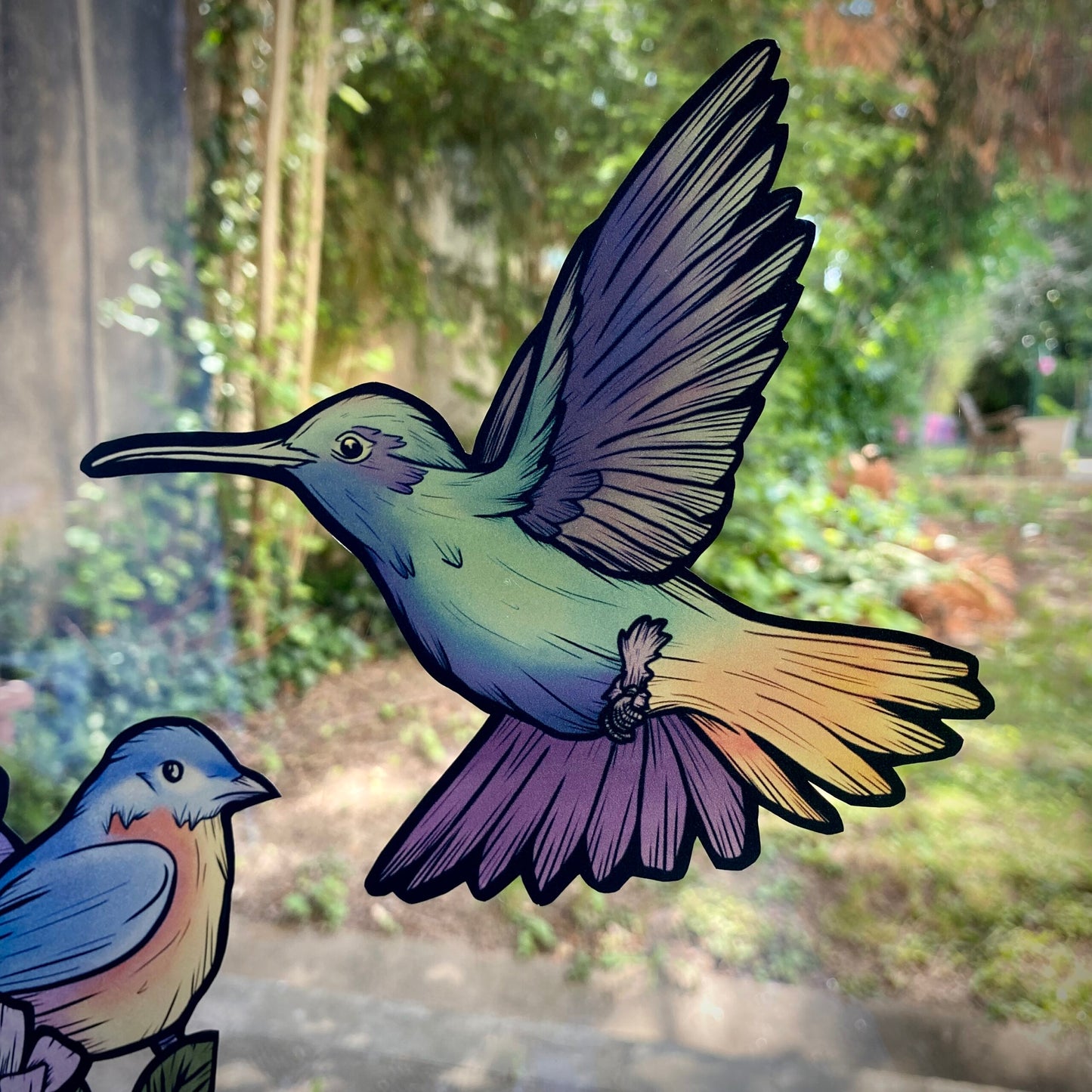 Le chant des oiseaux. Stickers repositionnables. A4 à découper.