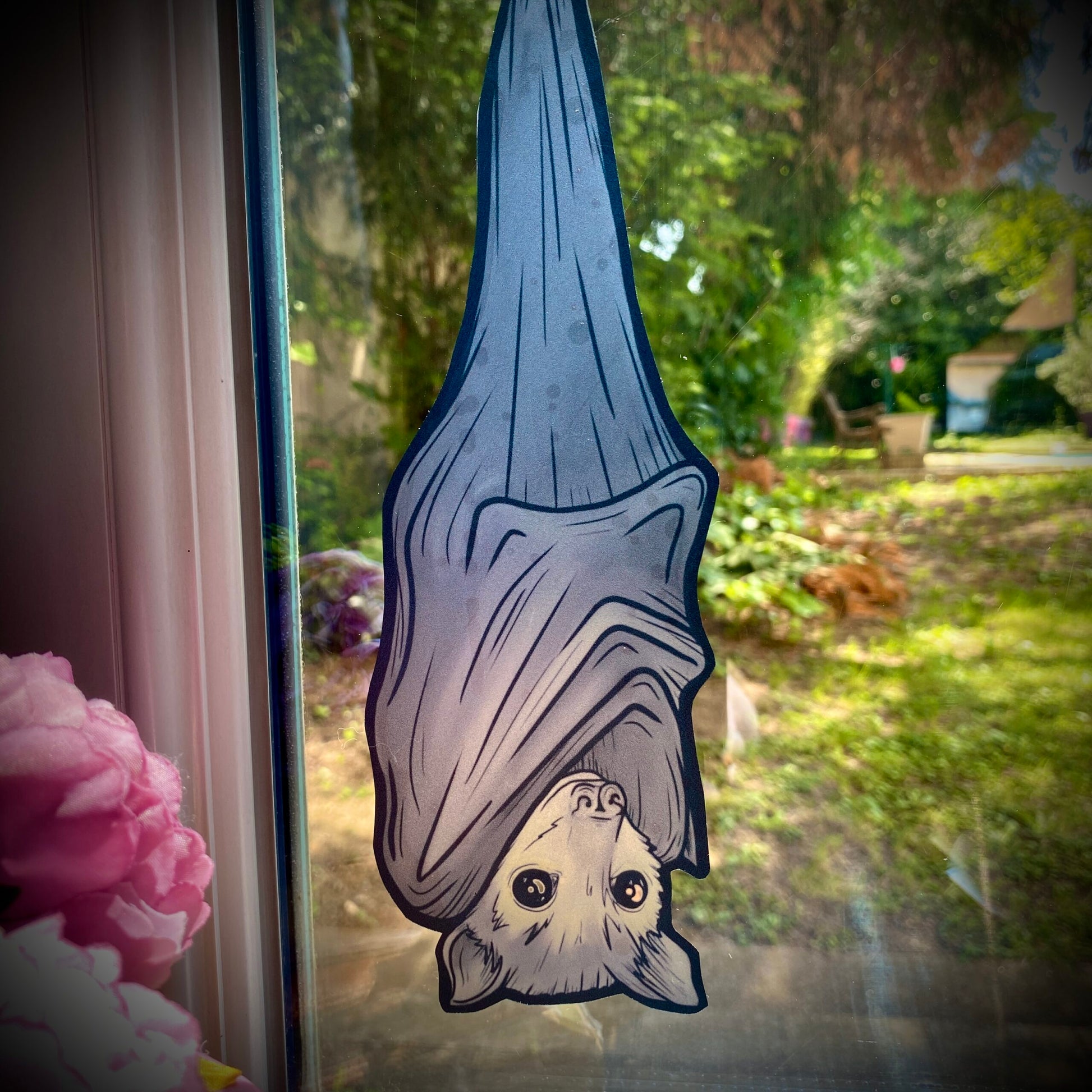 La Gargouille et la Chauve-souris. Stickers repositionnables. A4 à découper