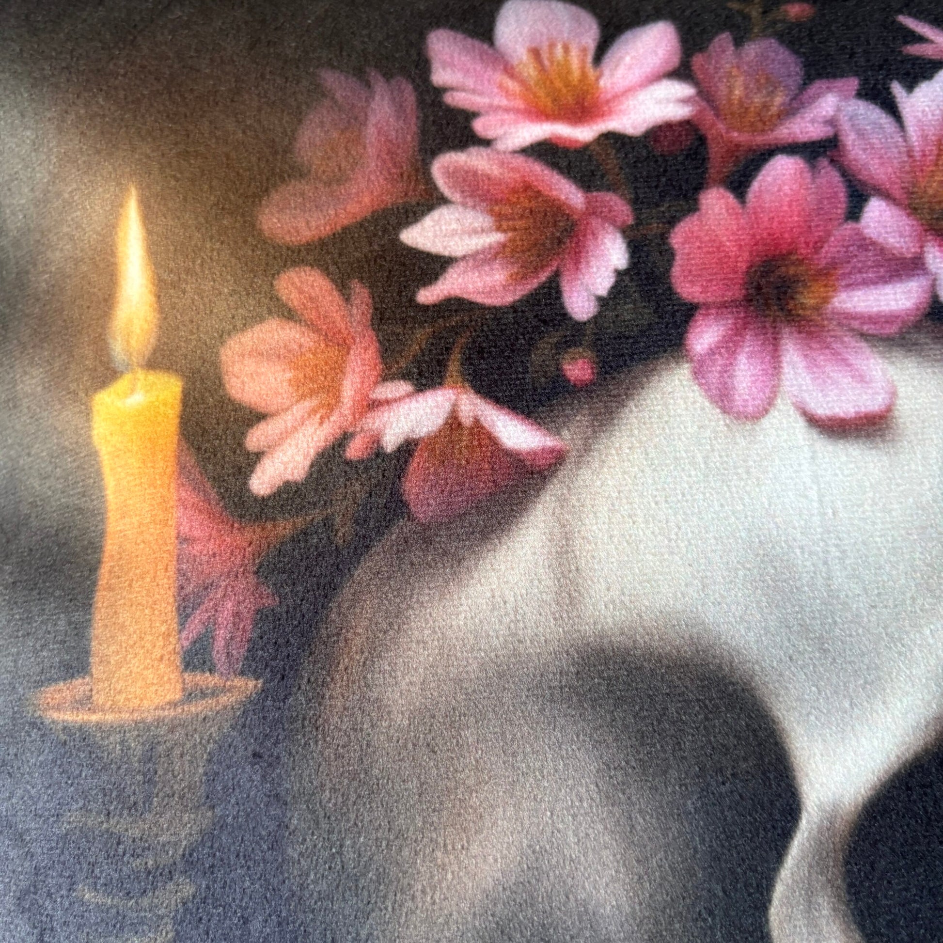 Bavardage nocturne. Housse de coussin