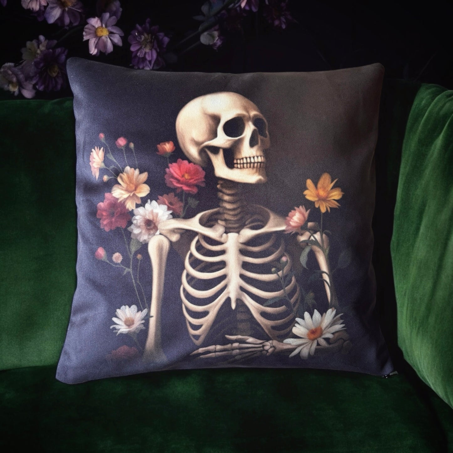 Le Comte aux fleurs. Housse de coussin