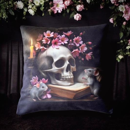 Bavardage nocturne. Housse de coussin