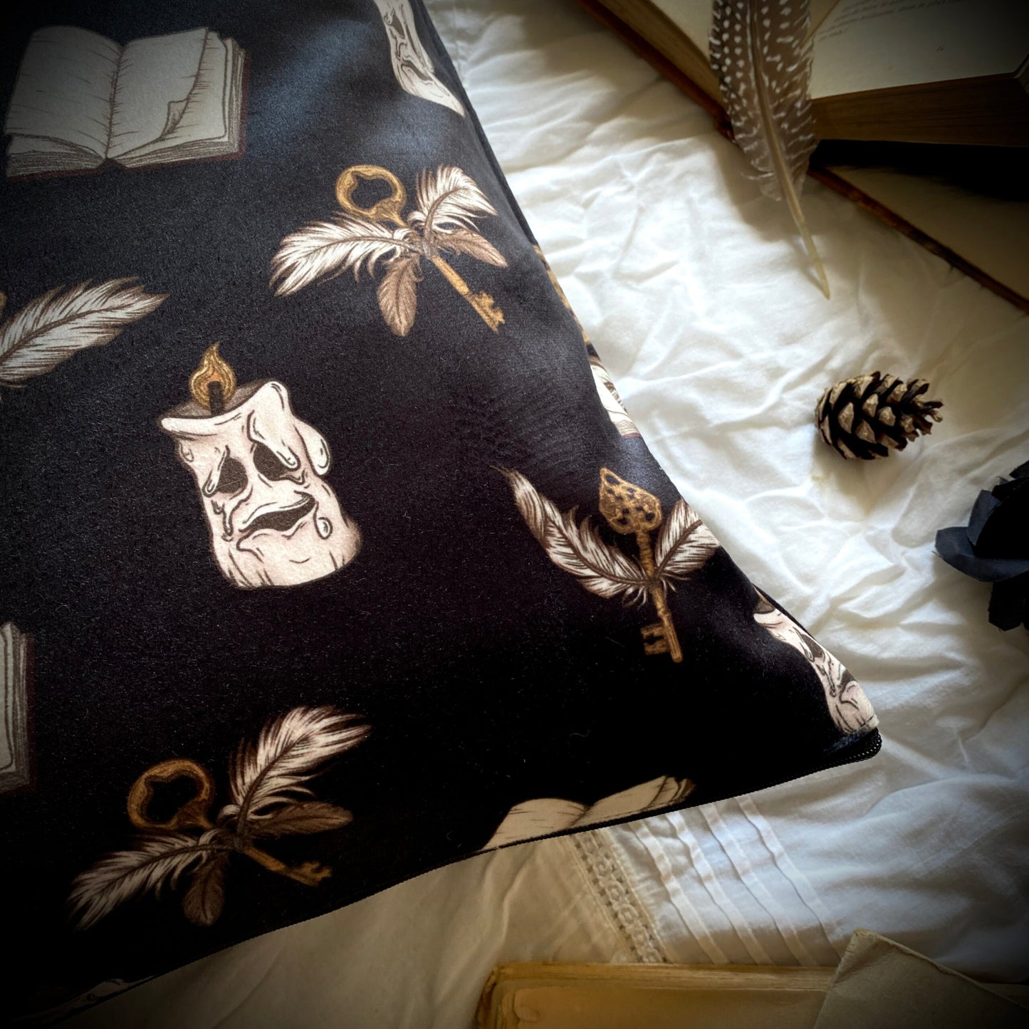 Dark Academia. Housse de coussin