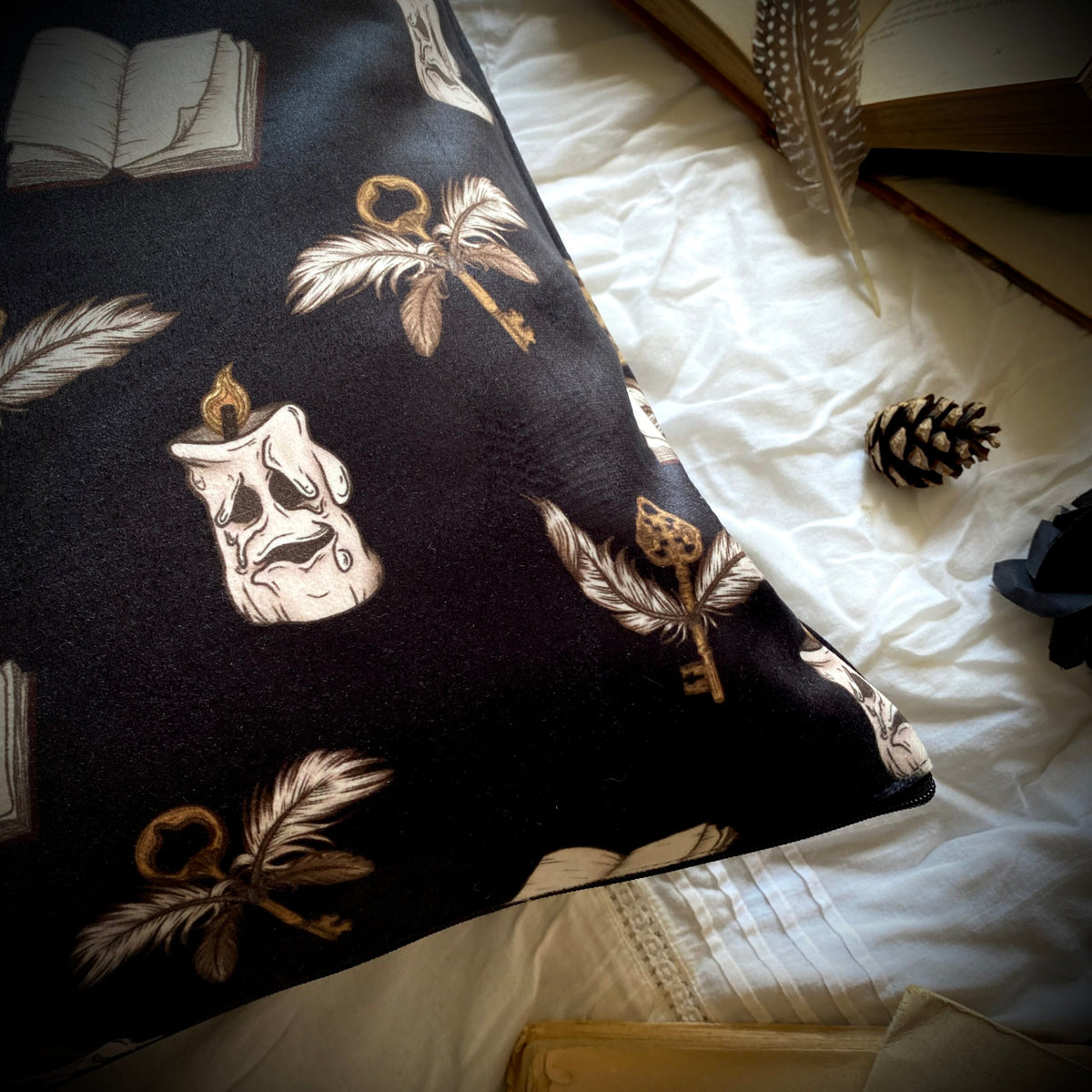 Dark Academia. Housse de coussin