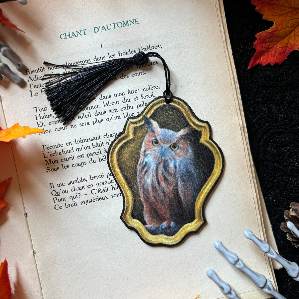 Hibou d'automne. Marque page