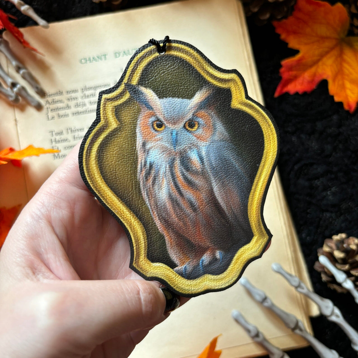 Hibou d'automne. Marque page