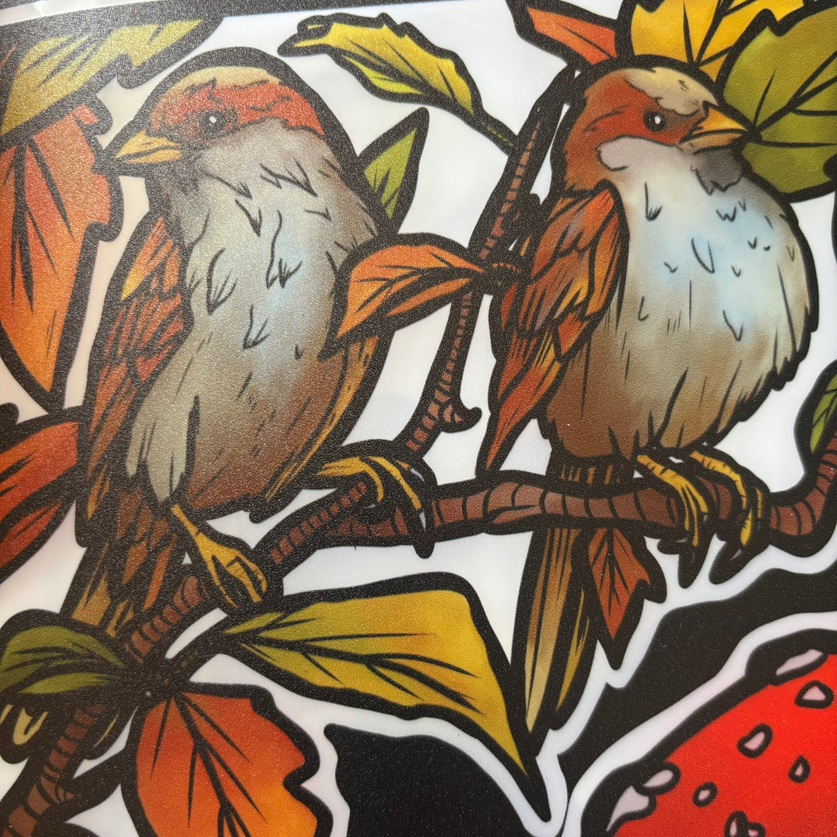 Stickers repositionnables. Forêt d'Automne. A4 à découper.