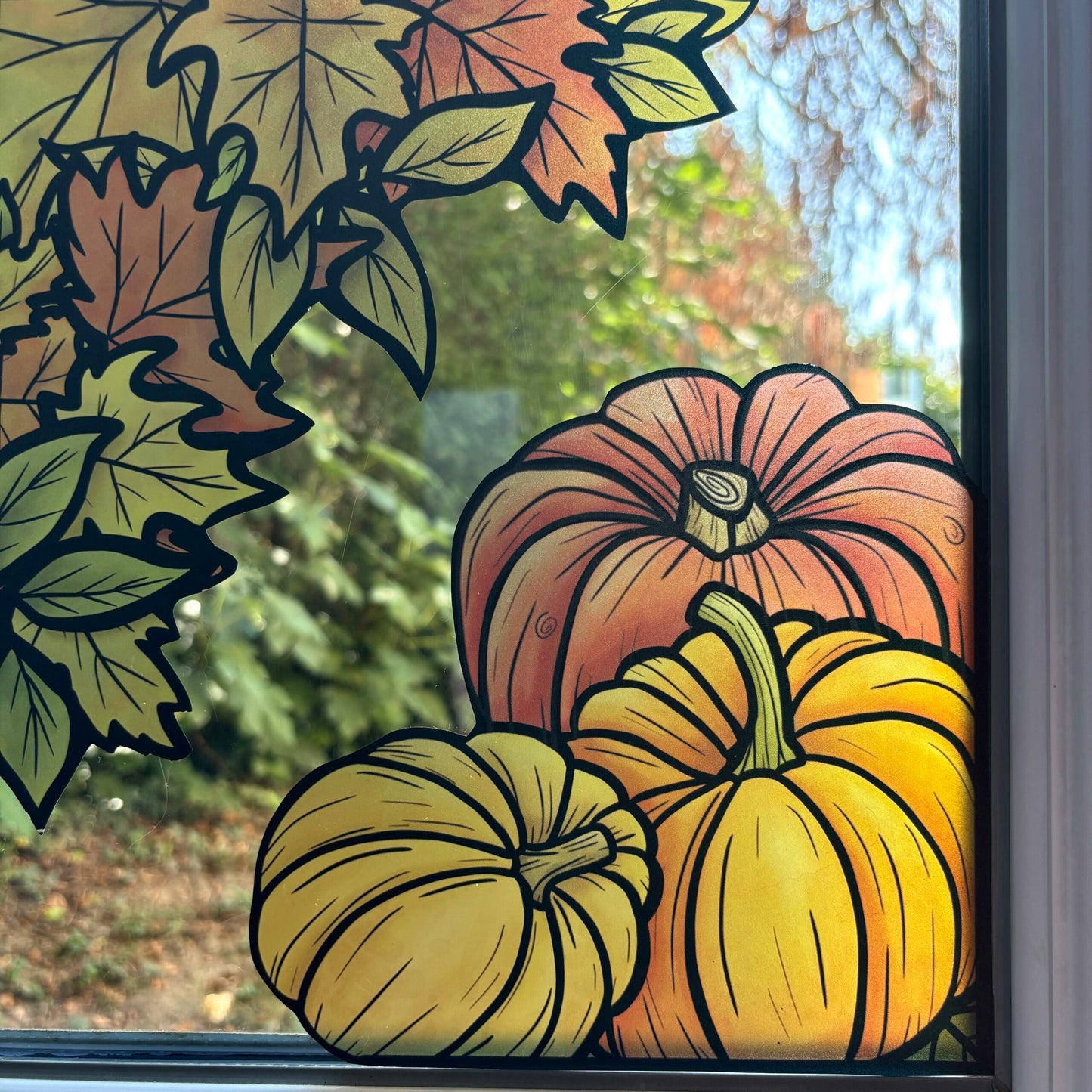 Champs d'automne. Stickers repositionnables. A4 à découper.