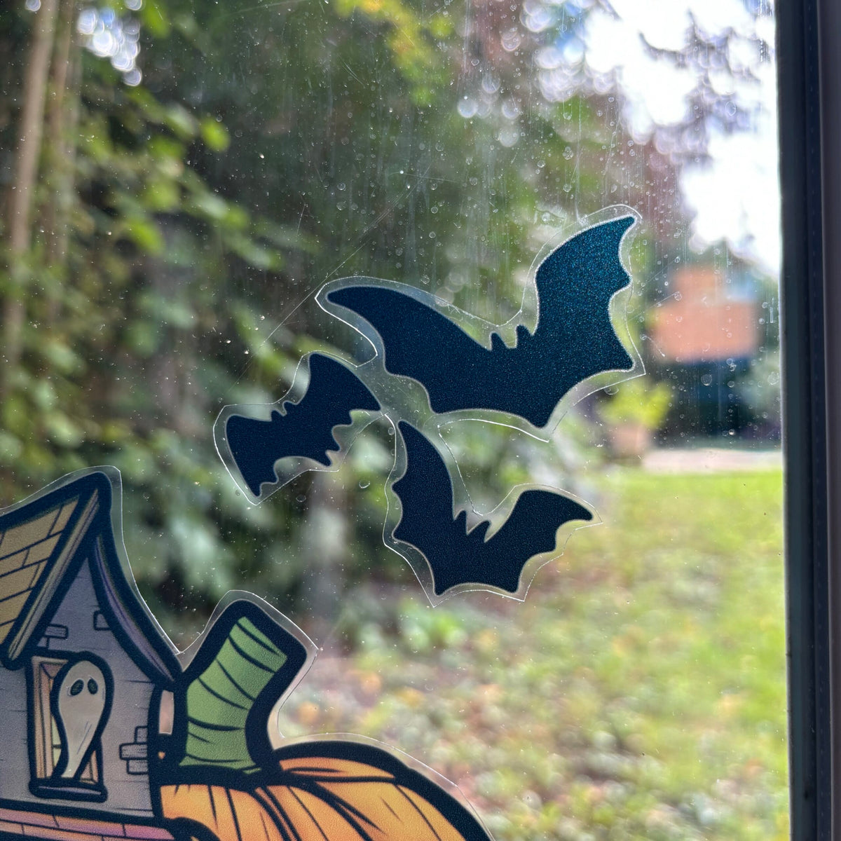 Stickers repositionnables. Maison hantée. A4 à découper