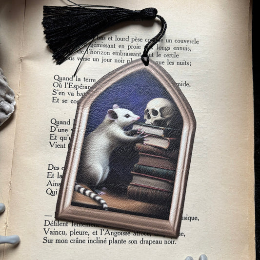 Un opossum aux archives. Marque Page