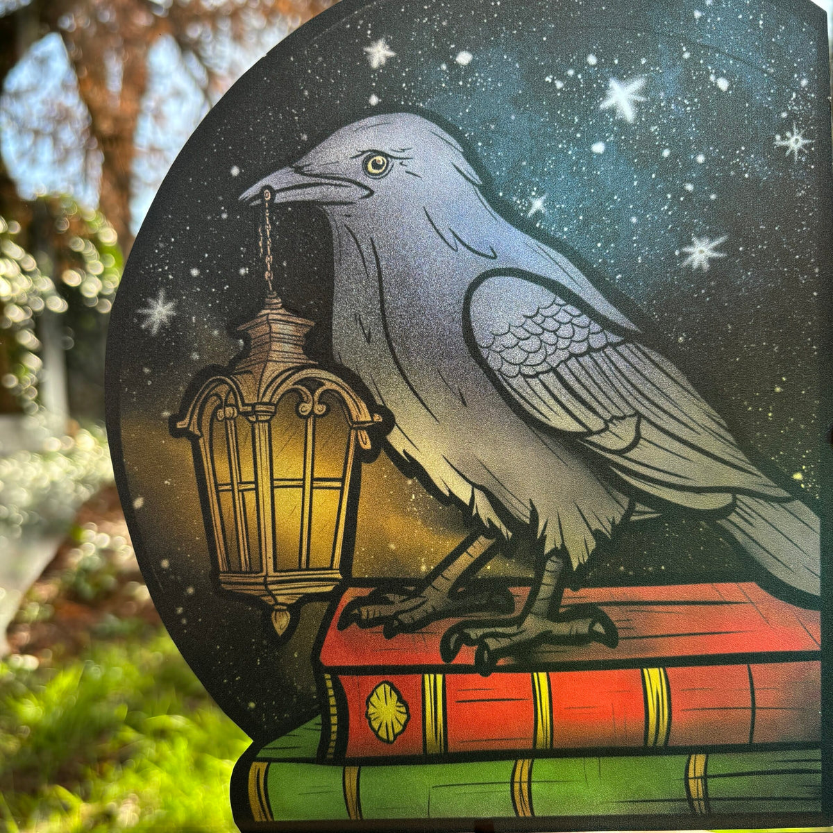 Une nuit à la cathédrale. Sticker repositionnable. A4 à découper