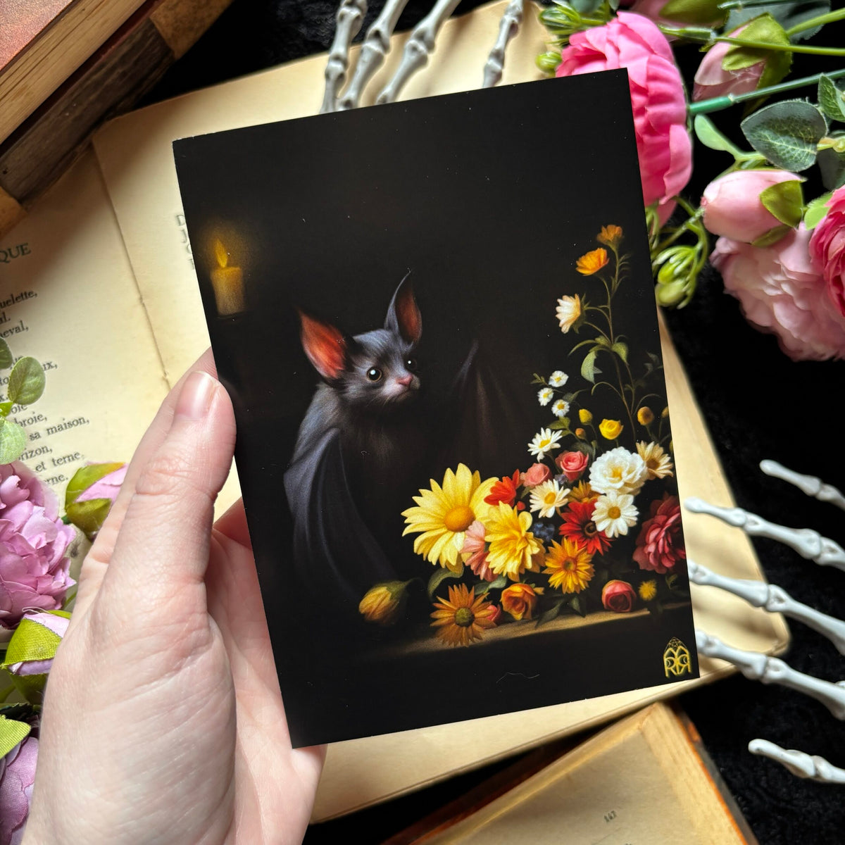 Des fleurs pour Dracula. Impression A6 ou A4