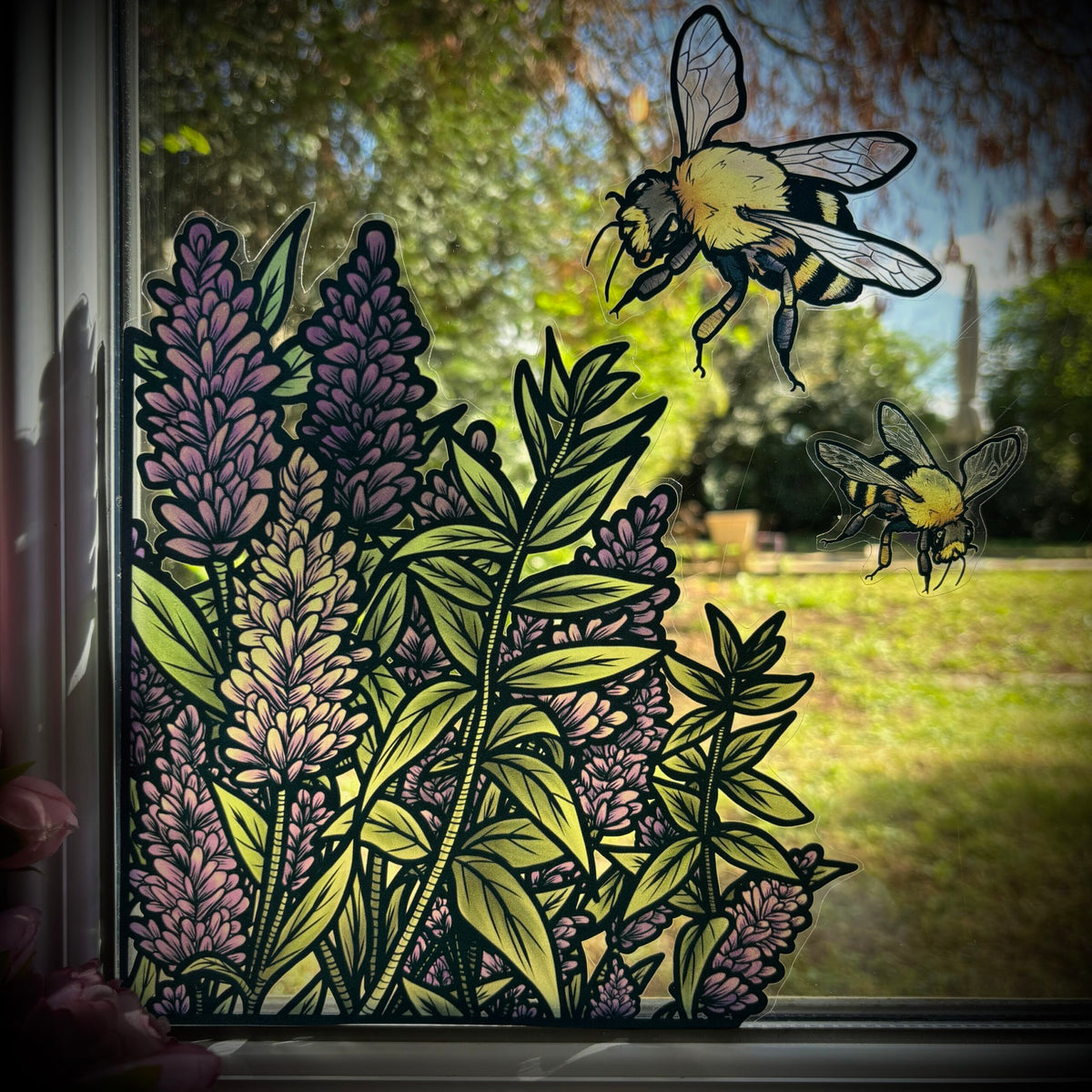 Miel de lavande. Stickers repositionnables. A4 à découper.