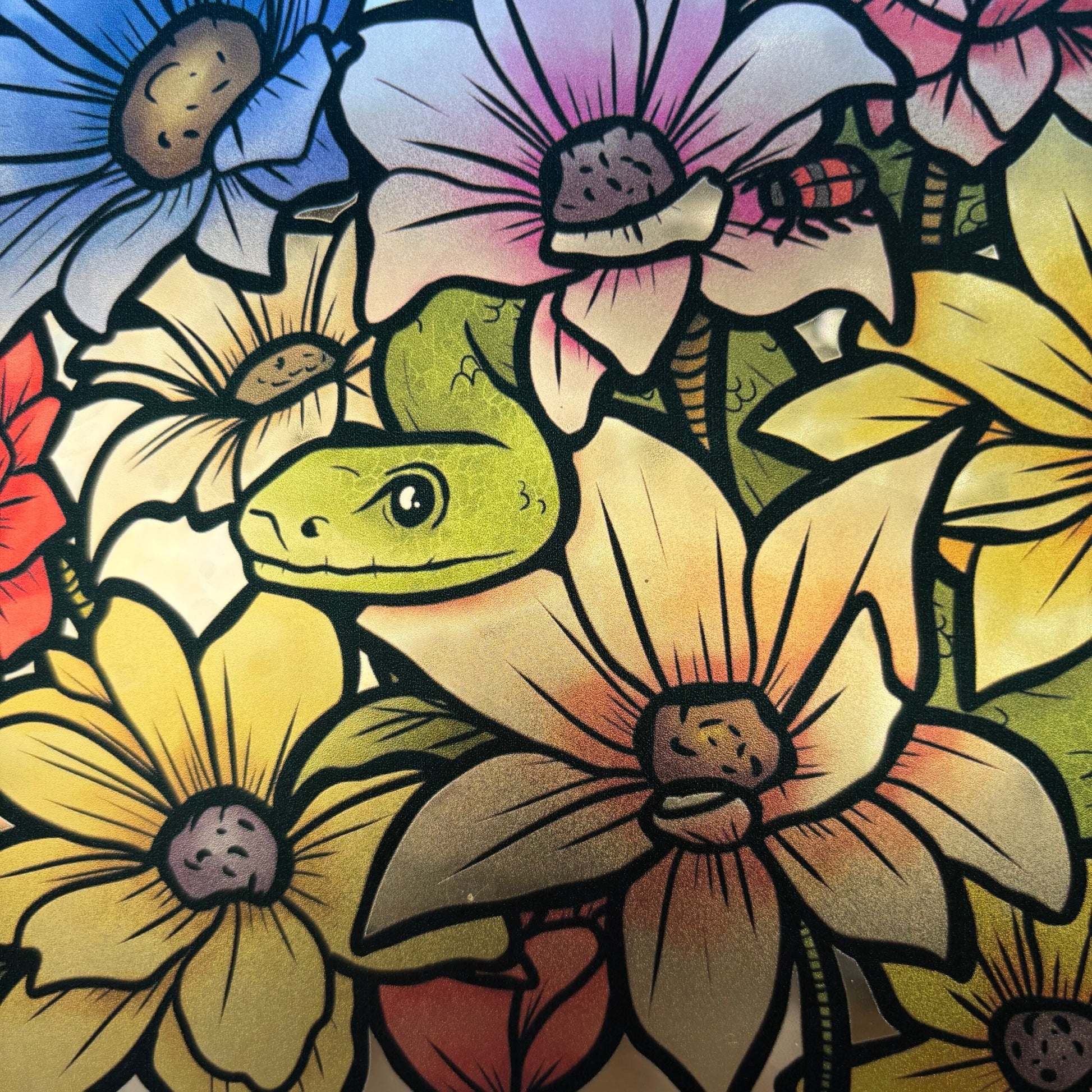 Venin Florale. Stickers repositionnables. A4 à découper.