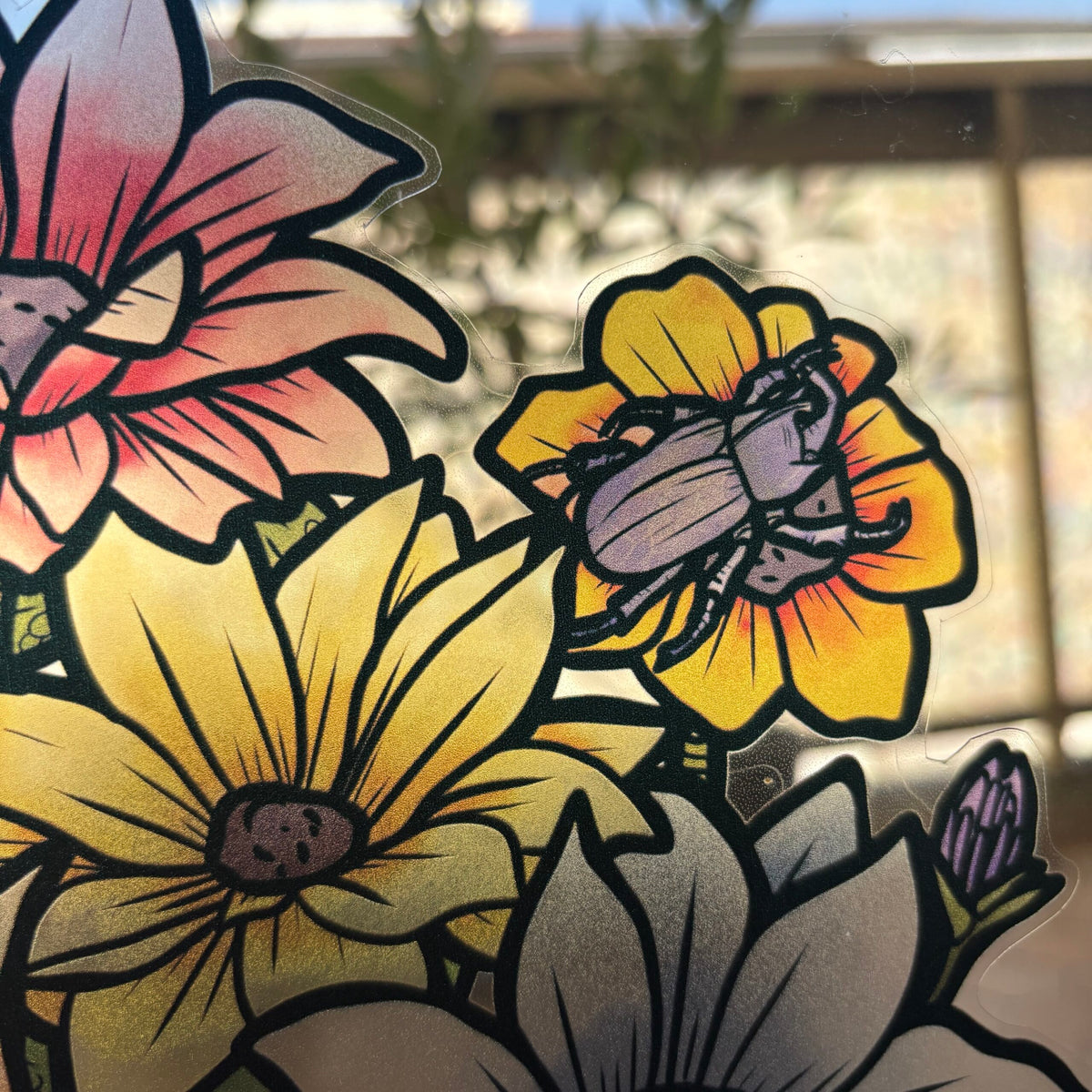 Venin Florale. Stickers repositionnables. A4 à découper.