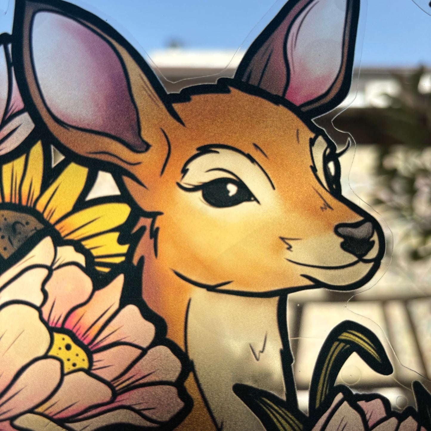 Forêt d’été. Stickers repositionnables. A4 à découper.