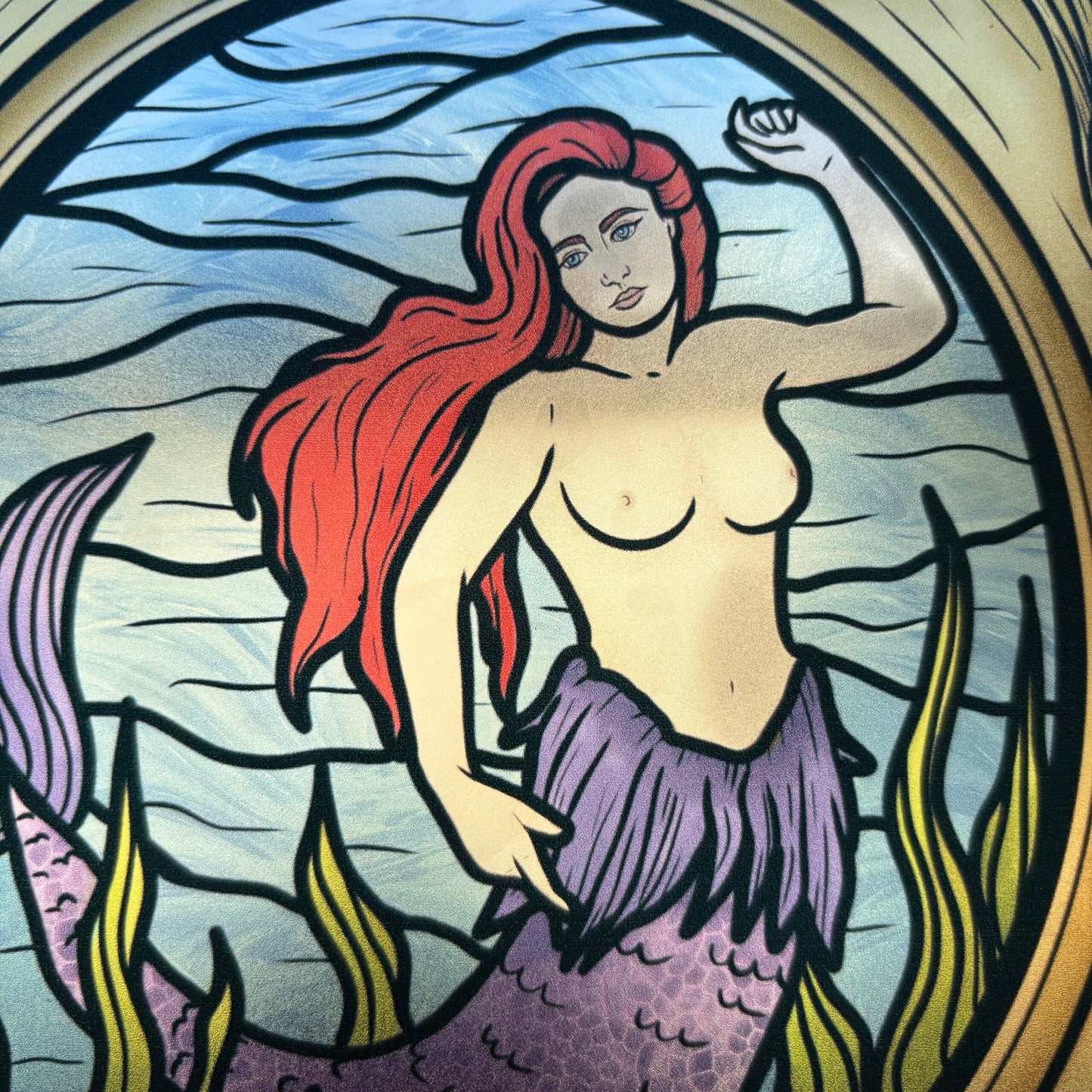Sirène. Stickers repositionnables. A4 à découper.