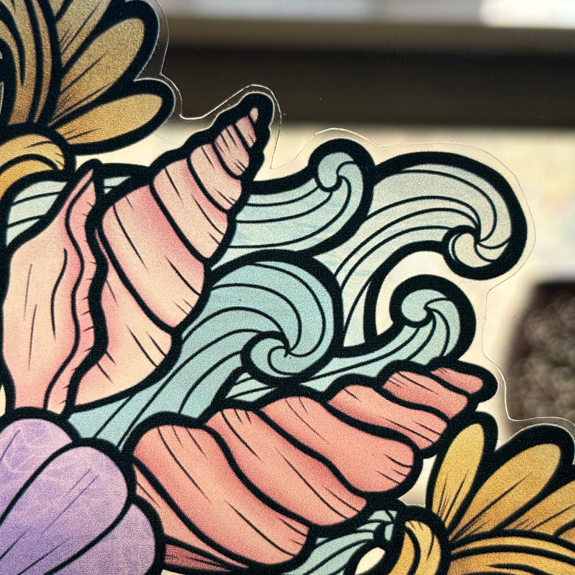 Sous l’océan. Stickers repositionnables. A4 à découper.