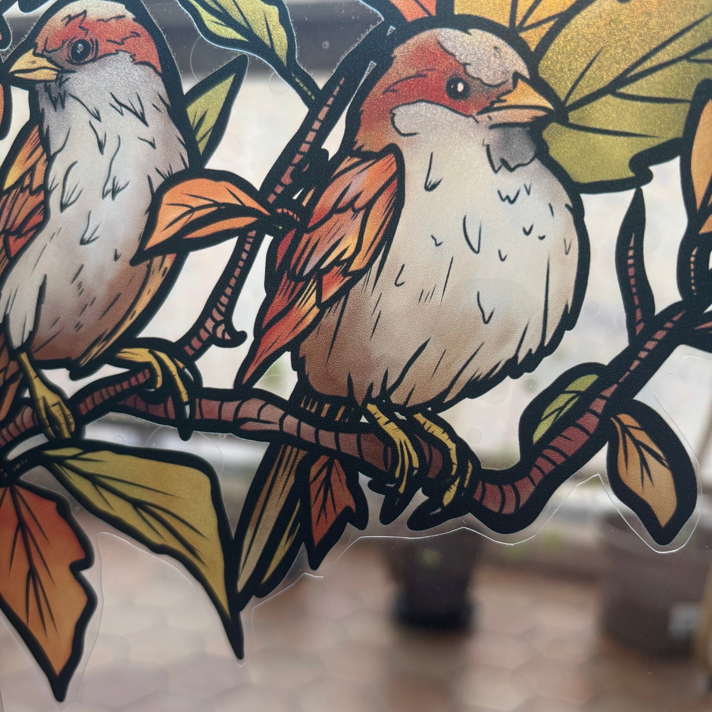 Stickers repositionnables. Forêt d'Automne. A4 à découper.