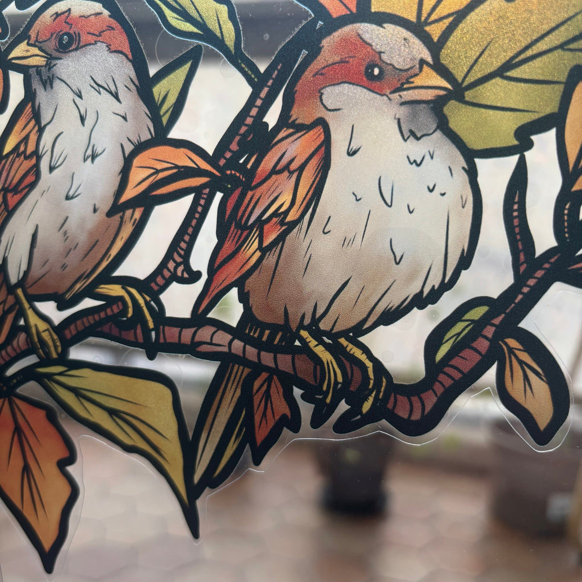 Stickers repositionnables. Forêt d'Automne. A4 à découper.
