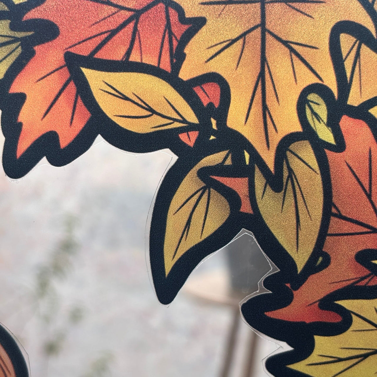 Champs d'automne. Stickers repositionnables. A4 à découper.
