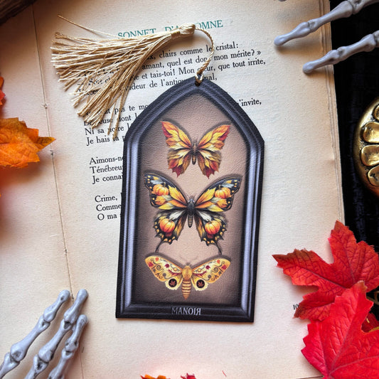 Entomologie d'automne. Marque Page / Décoration.