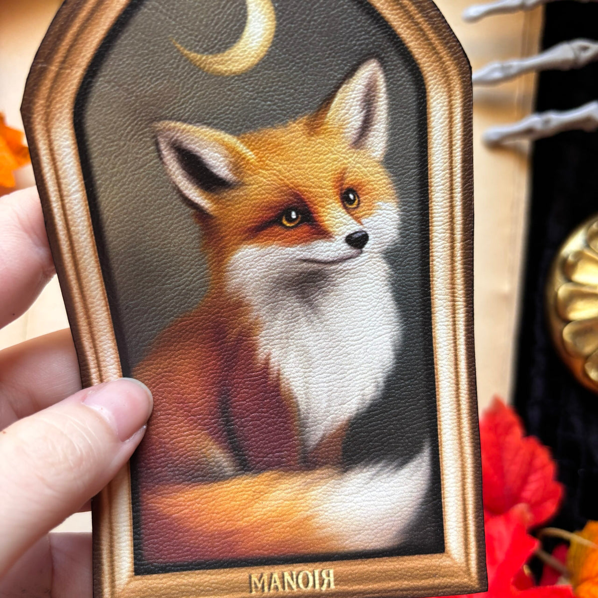 Le Veilleur Roux. Illustration de renard. Marque Page / Décoration.