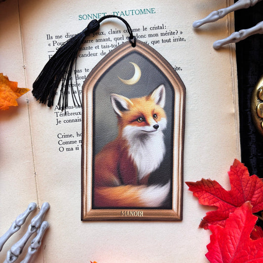 Le Veilleur Roux. Illustration de renard. Marque Page / Décoration.