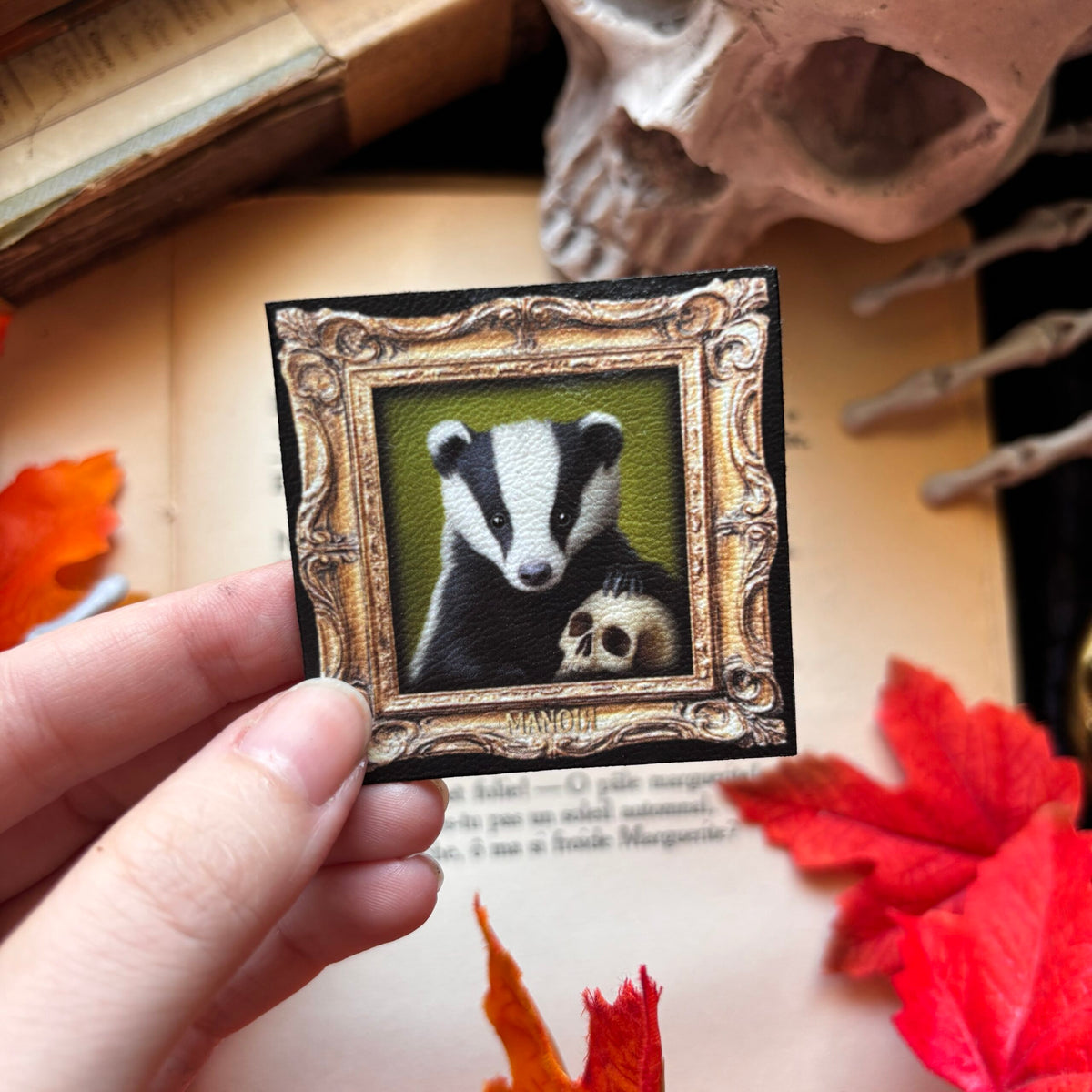 Magnet. Le Gardien des Sépultures. Illustration blaireau
