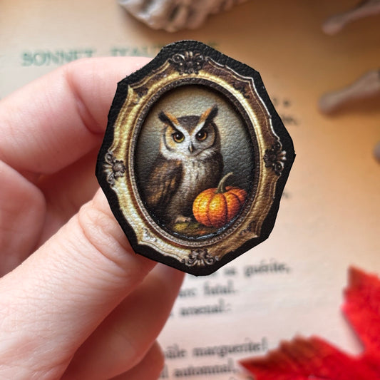 Broche. Archimède, le hibou