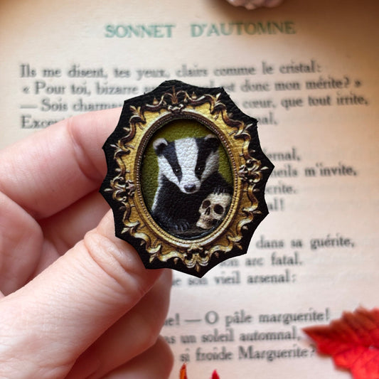 Broche. Gaston, le blaireau