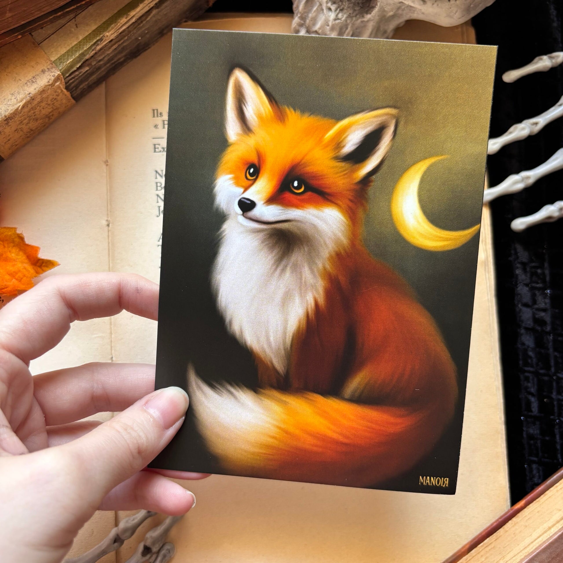 Le Veilleur Roux. Illustration de renard. Impression A4 et A6