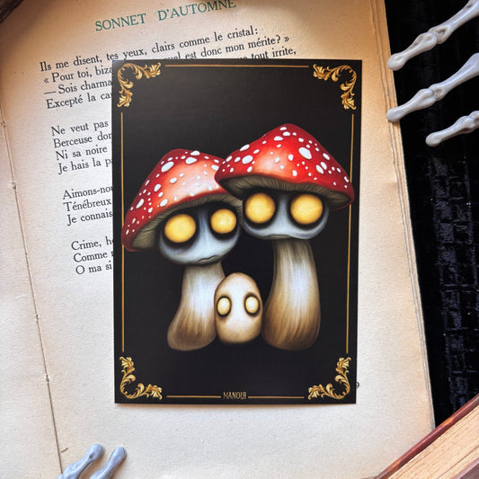 Champignons Zombies. Impression A6