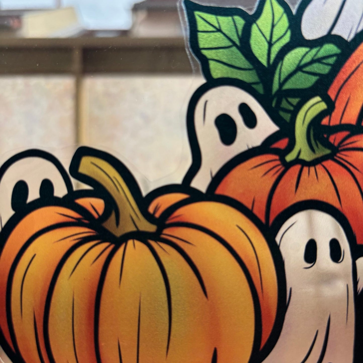 Fantômes d’Halloween . Stickers repositionnables. A4 à découper.