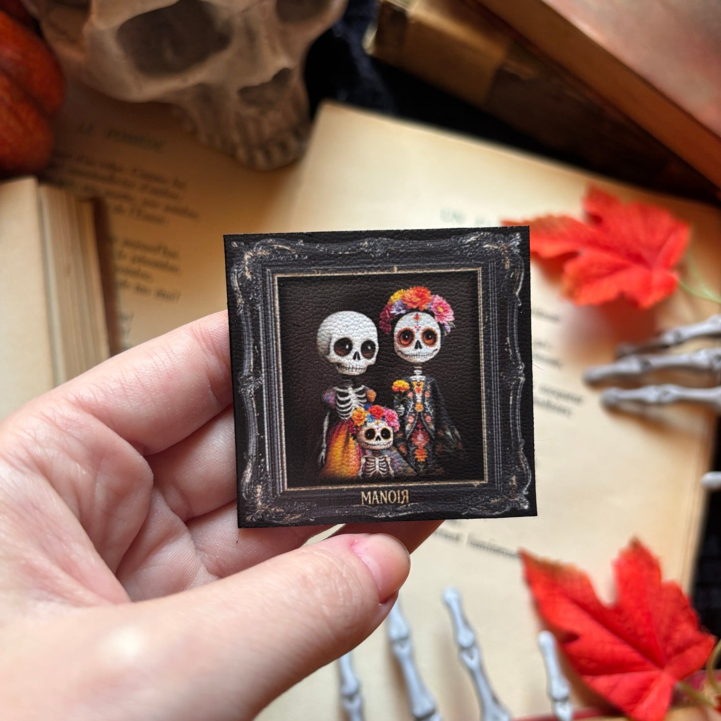 Magnet. Famille Calavera. Portrait Día de los Muertos