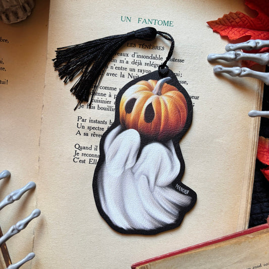 Ernest le fantôme. Marque Page / Décoration Halloween vintage gothique