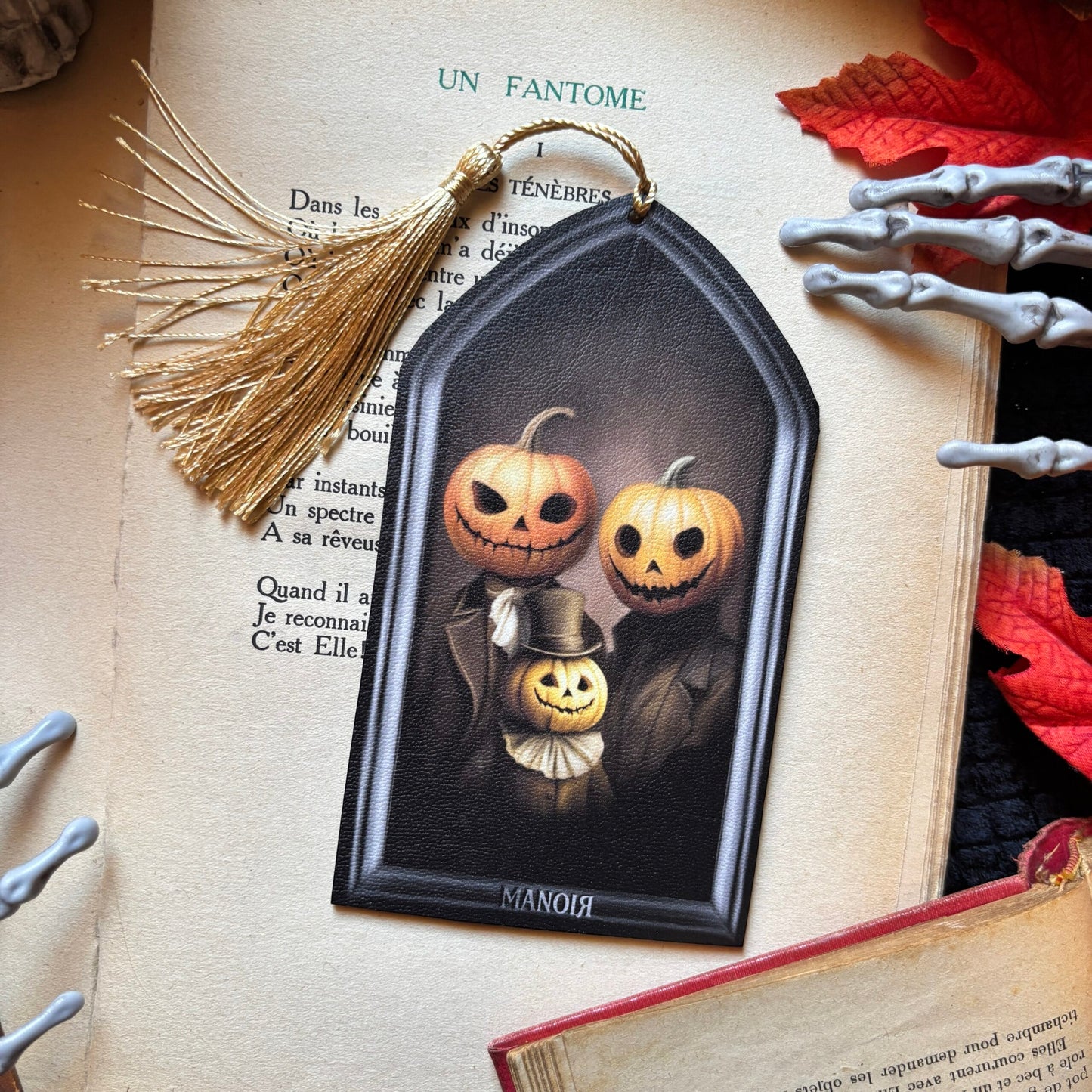 Famille citrouille. Marque Page / Décoration