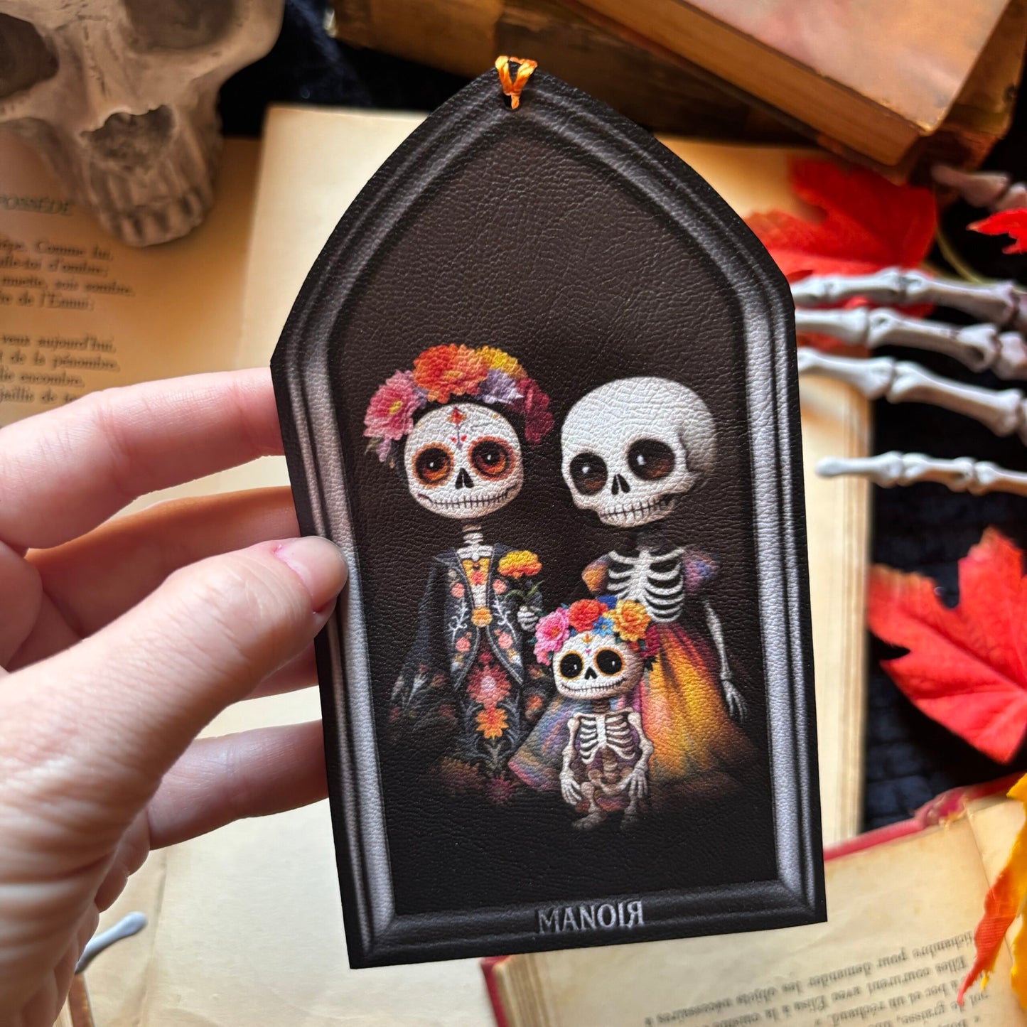 Famille Calaveras. Marque Page / Décoration