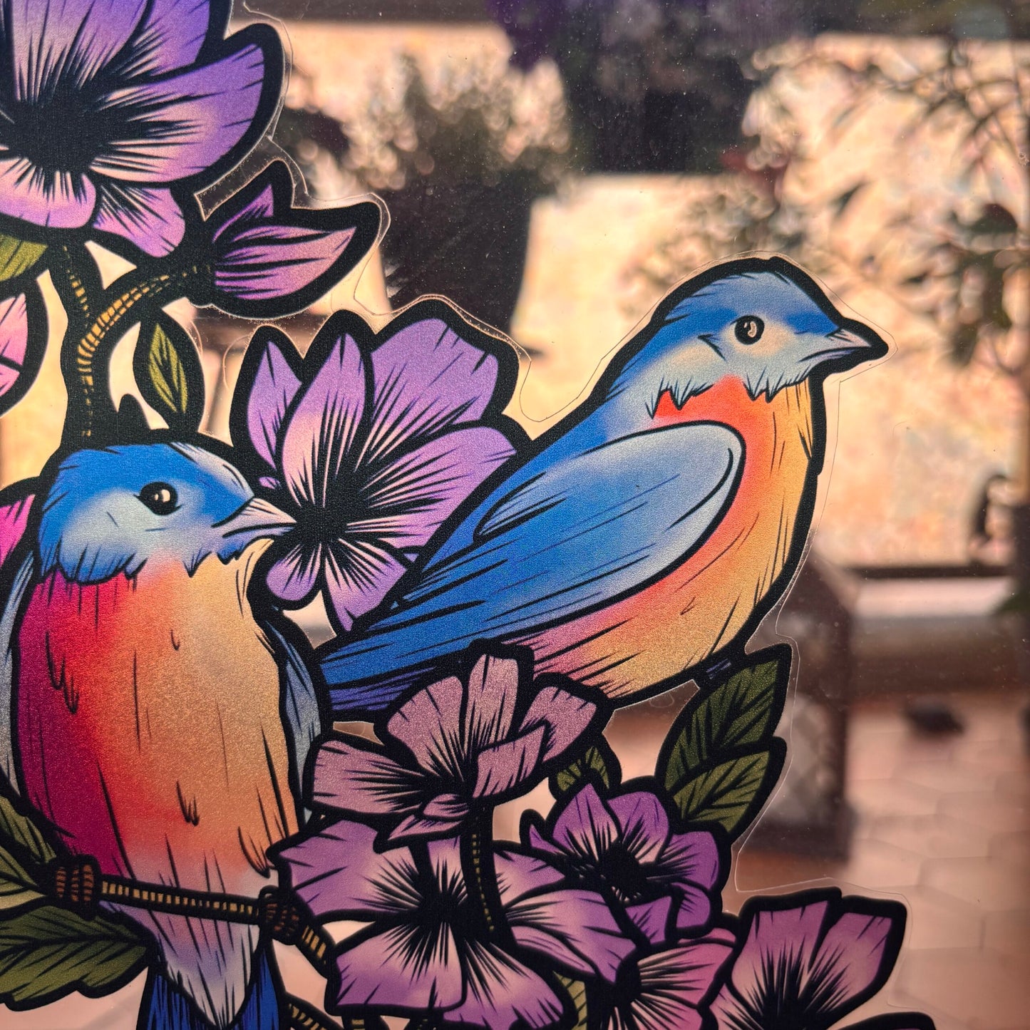 Le chant des oiseaux. Stickers repositionnables. A4 à découper.
