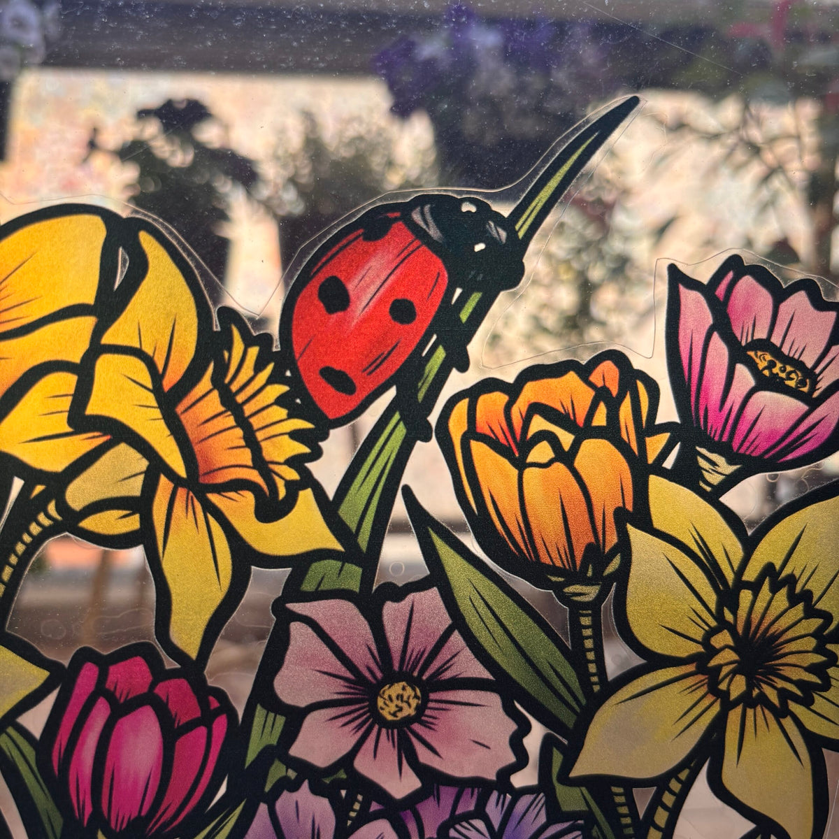Le printemps. Stickers repositionnables. A4 à découper.
