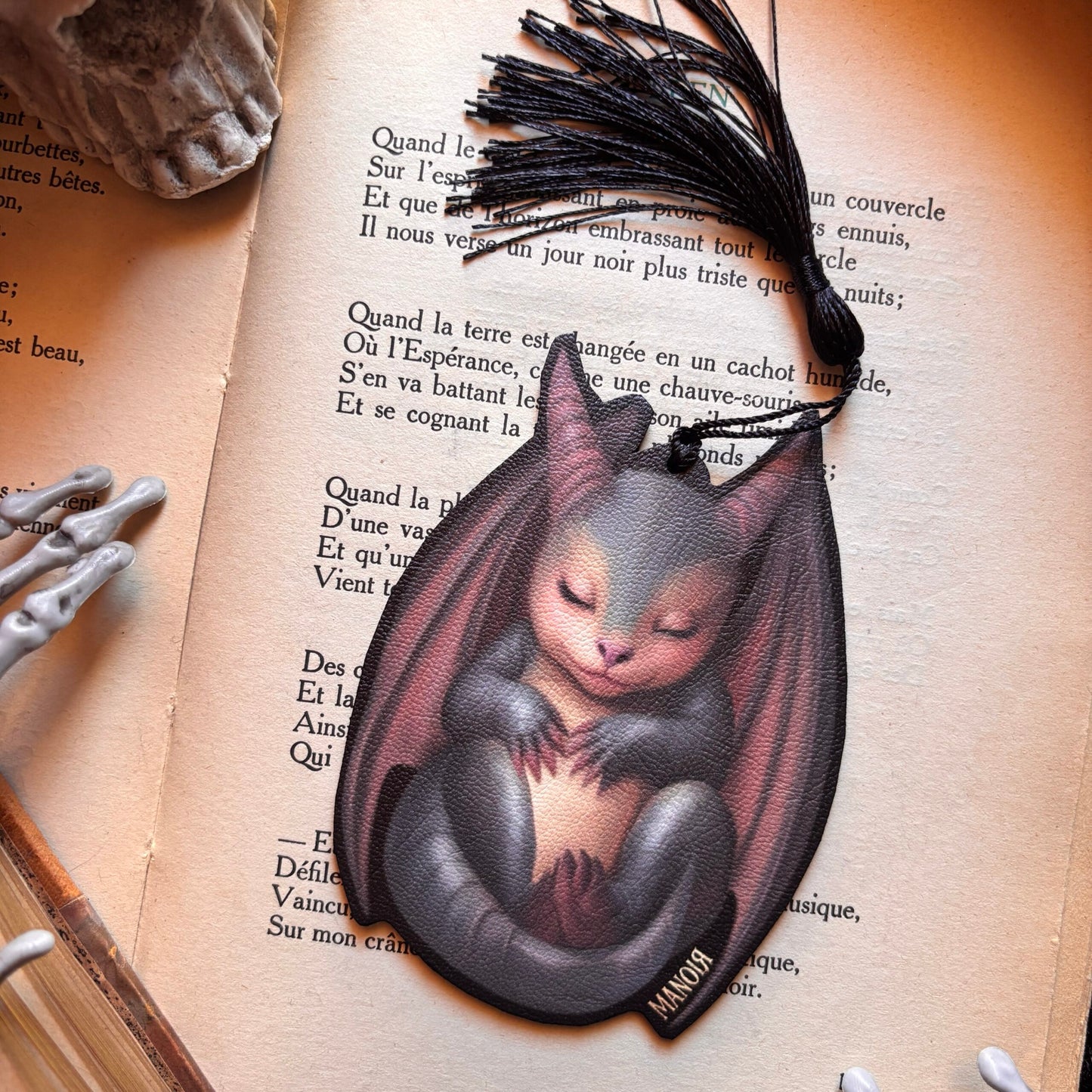 Le dragon endormi. Marque Page dragon, dark academia