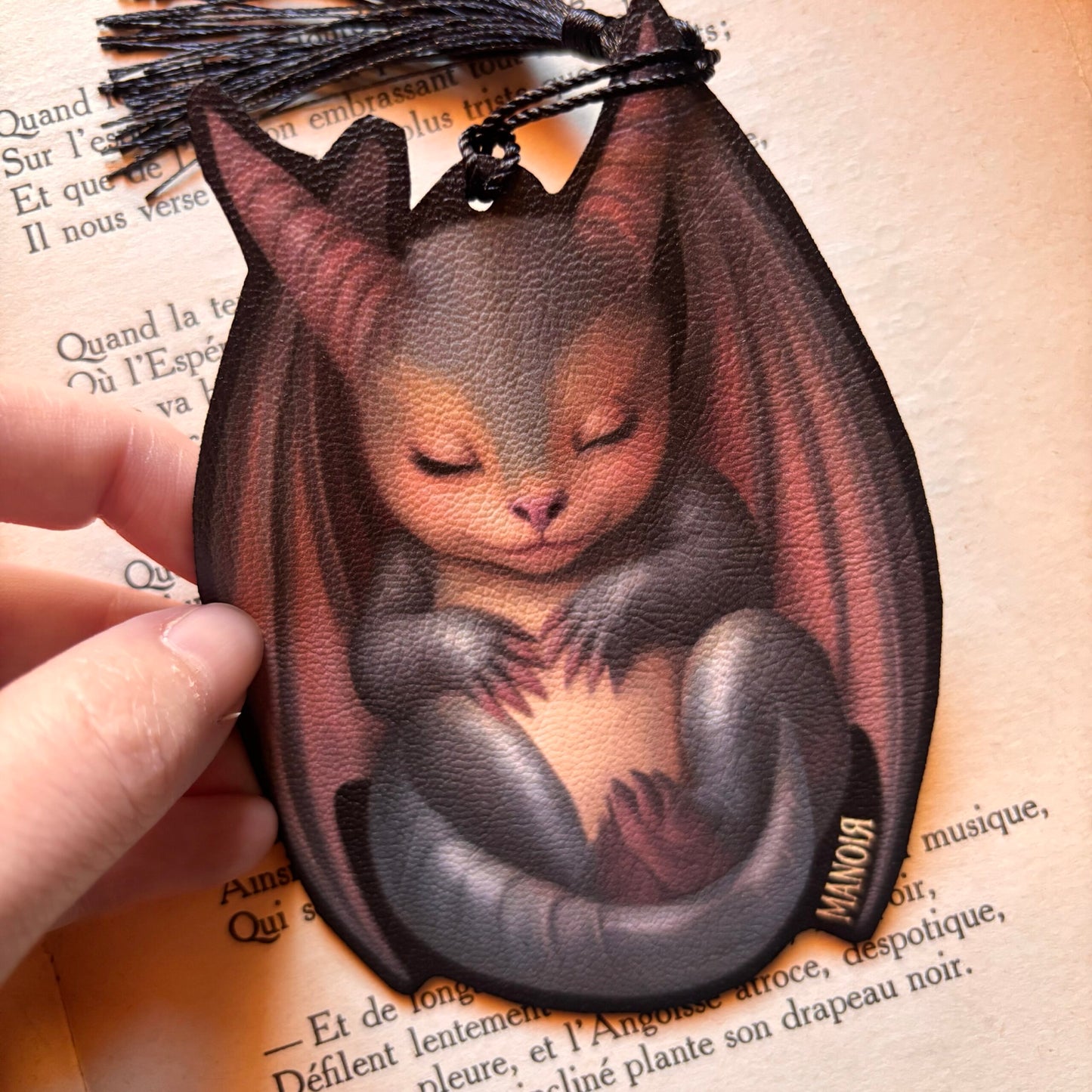 Le dragon endormi. Marque Page dragon, dark academia