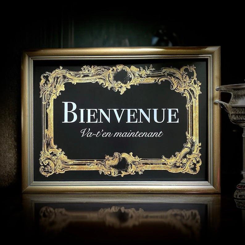 Bienvenue. Impression A4.