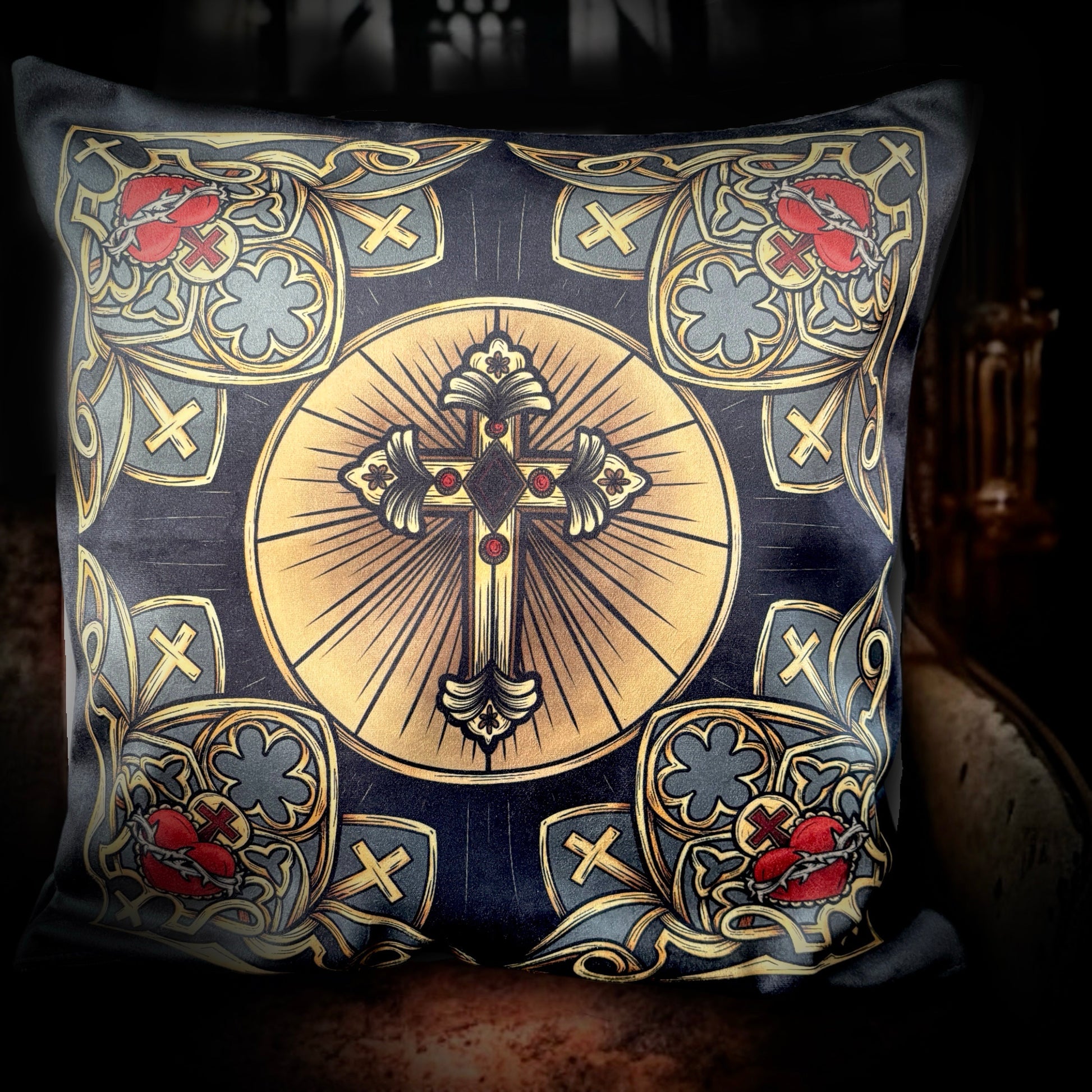 Dans la Cathédrale. Housse de coussin